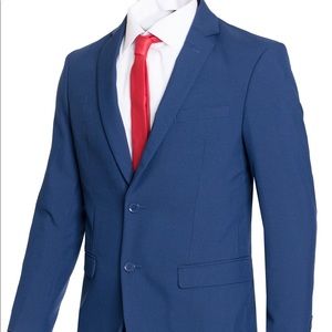 Men’s indigo blue slim fit suit